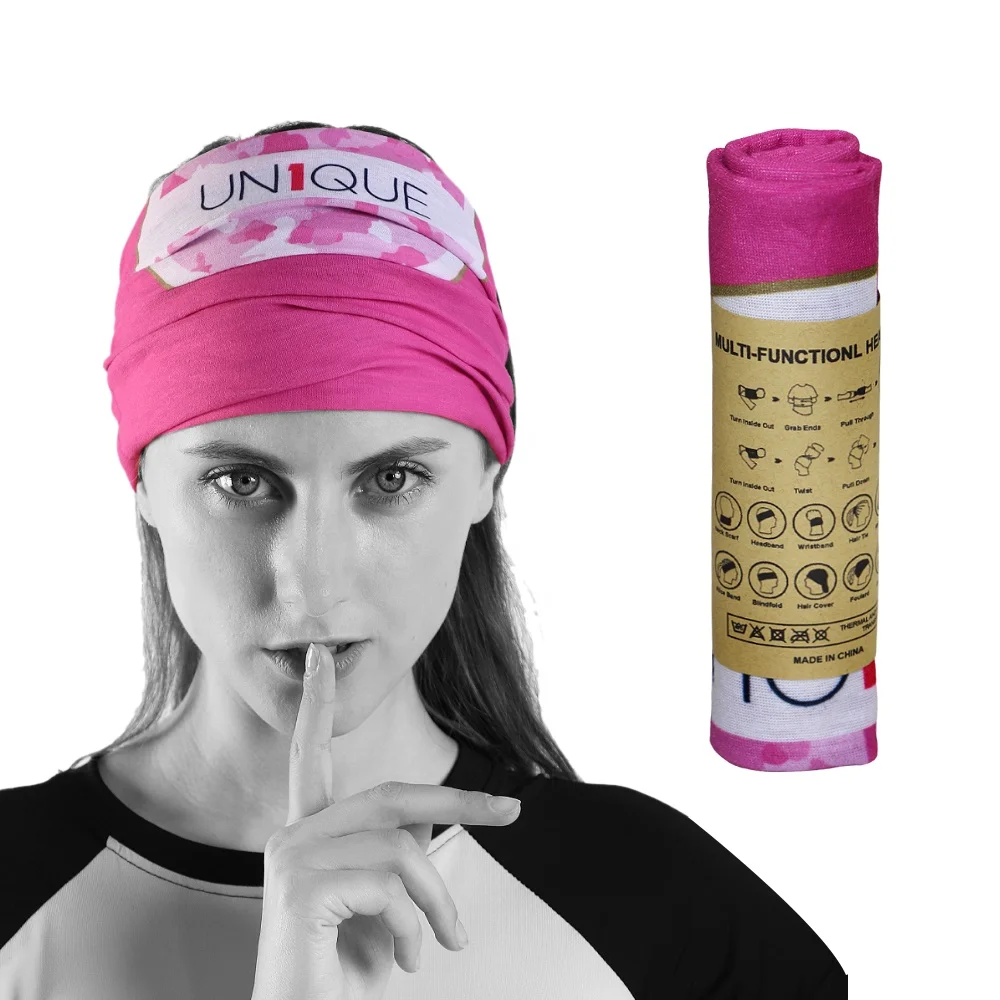 China factory Custom Neck gaiter Tube Bandana headwear with eco paper packing