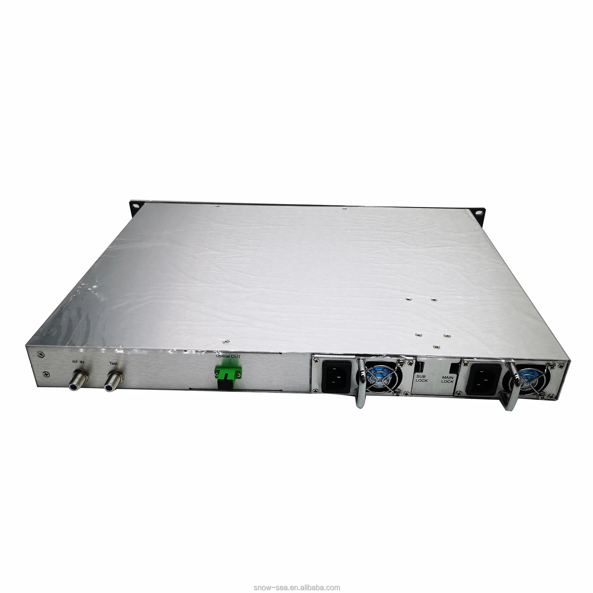 1310nm 26mW 14dBm CATV Optical Transmitter with AGC and Dual Power Supply and Simple Network Management Function