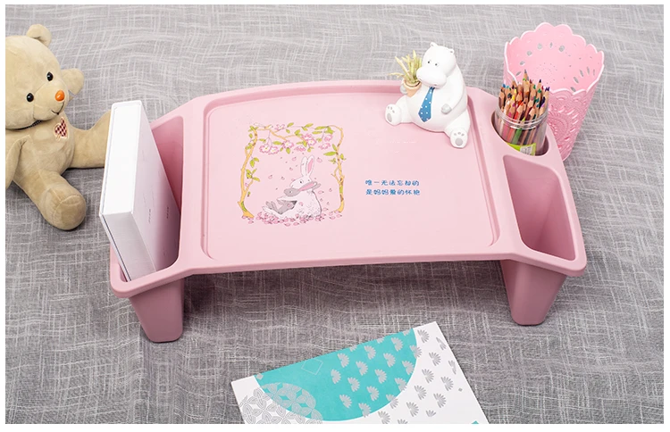 Baby Plastic Bed Small Desk Preschool Student Writing Study Table Children Multifunctional Toy Dining Table