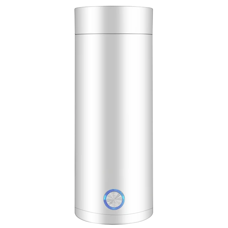 Convenient White Pink 400ML 304 Stainless Steel Portable Electric Kettle for Home and Office Use