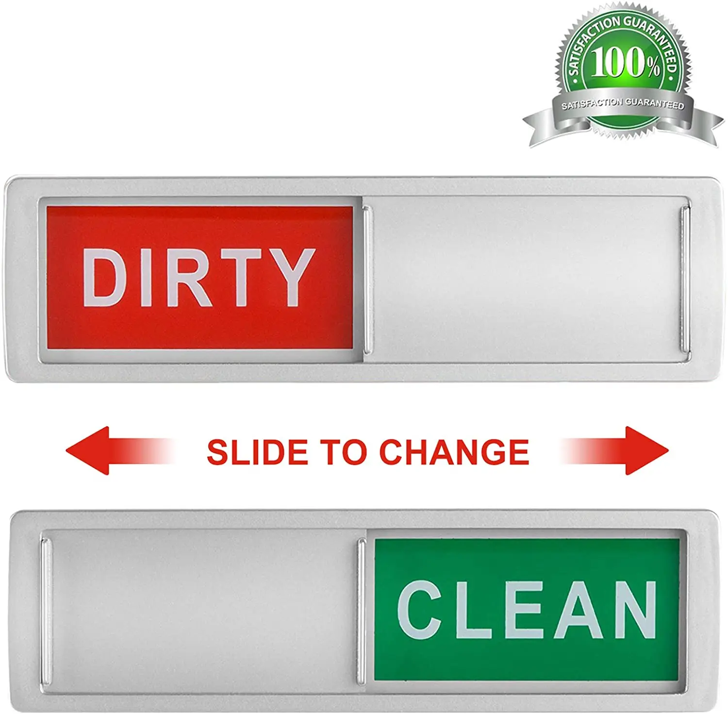 Non-Scratching Strong Magnet Dishwasher Magnet Clean Dirty Slider with Self-Adhesive Options