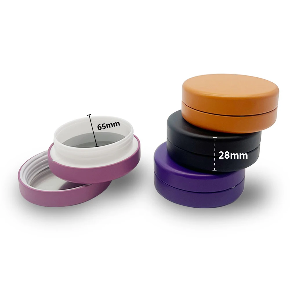 Новые трендовые детские защитные жестяные банки круглые жестяные коробки косметические металлические упаковочные контейнеры с винтовыми крышками