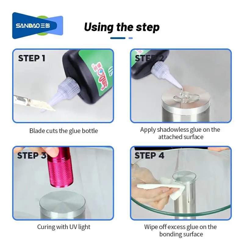 Factory Price SD3056 UV Gle Light Curing Adhesive Glass Askiatic Adhesive Photosensitive Adhesive For Glass And Crystal