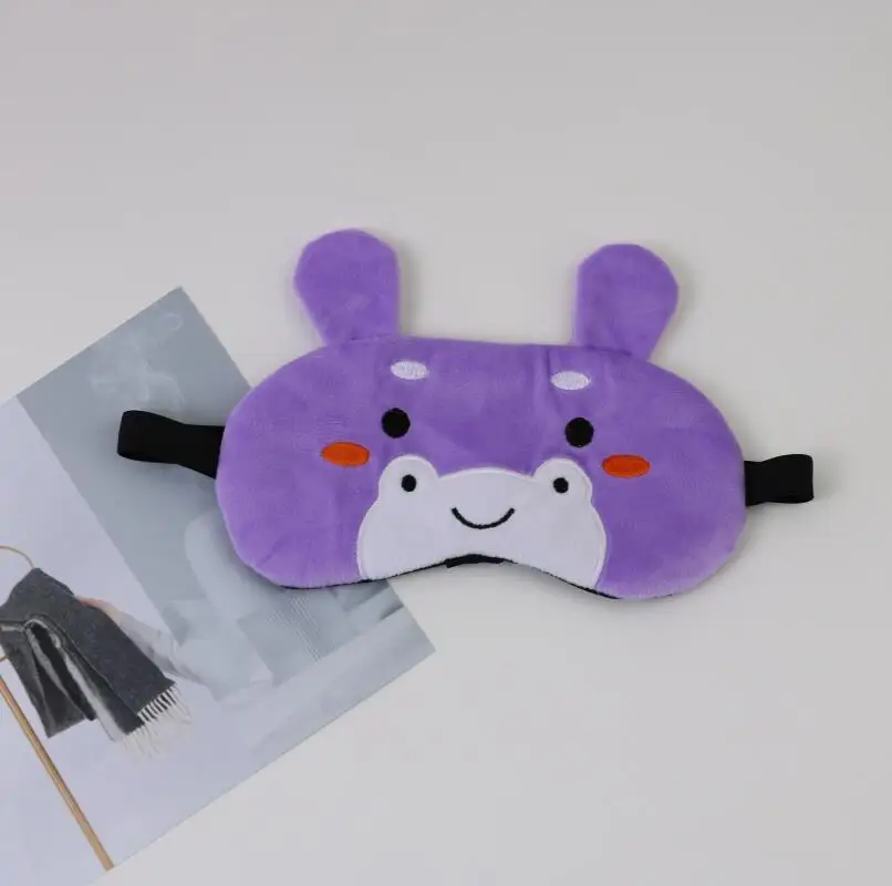 Lovely cartoon animal eye patch soft sleeping eye mask for girls kids blindfold with cool gel pad