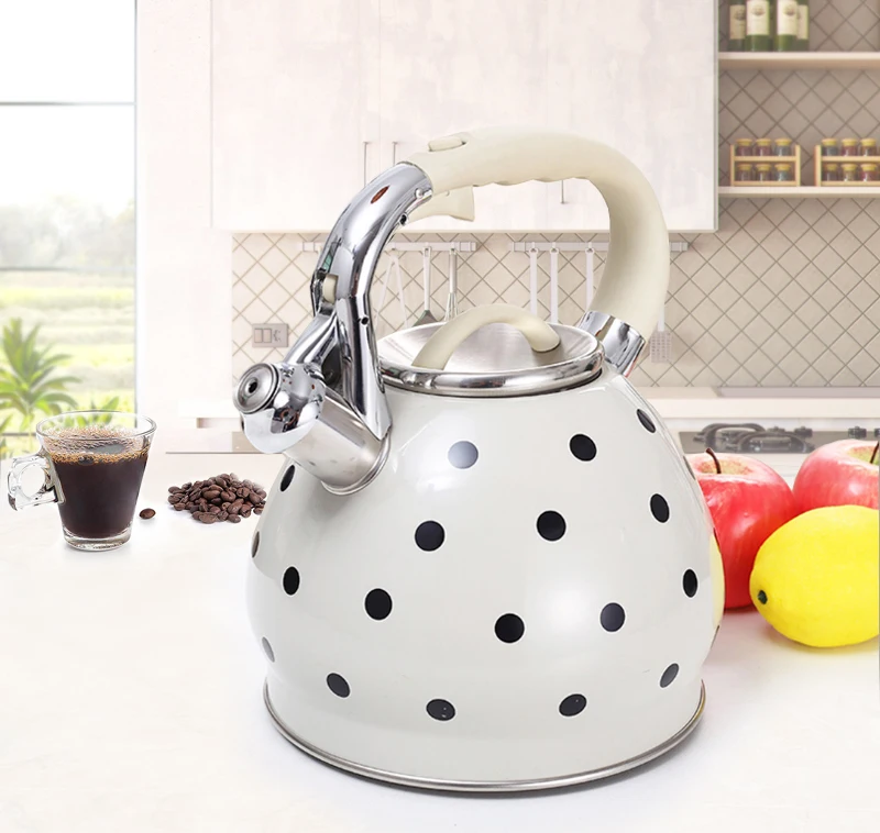 Fashion Spot Multiple Color With Loud Whistle Electric And Gas Stove Top Portable Water Pot Whistling Kettle