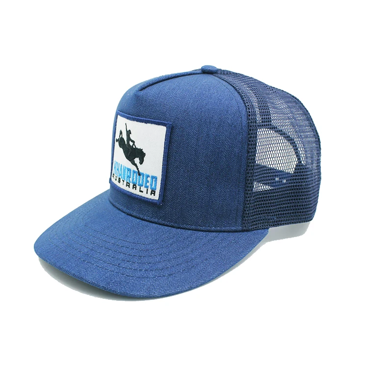 Manufacture 5 Panel Trucker Cap Custom Logo Snapback Hat