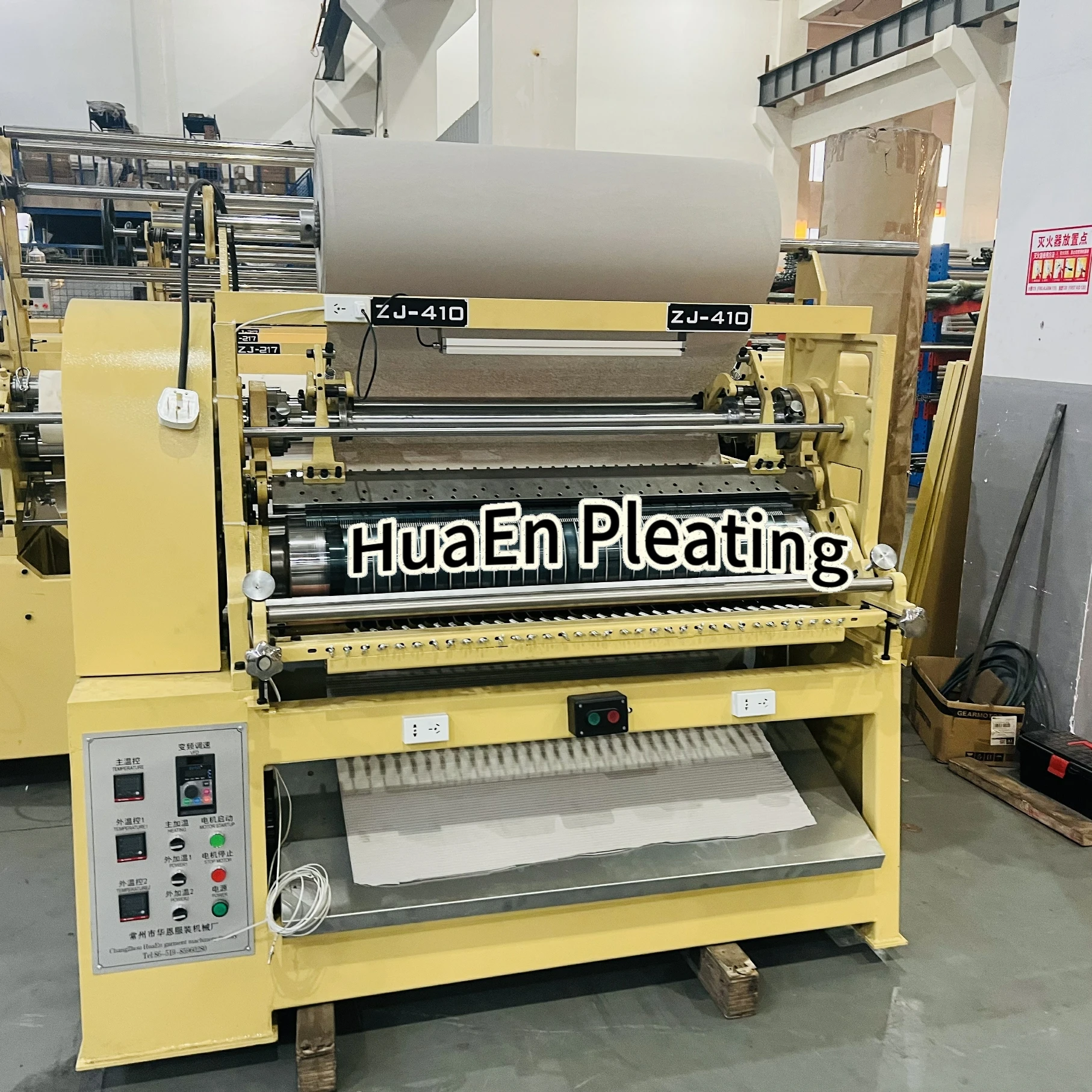 Changzhou HuaEn garment machinery factory ZJ-416 fabric textile toothpick crystal 2mm fabric pleater machine