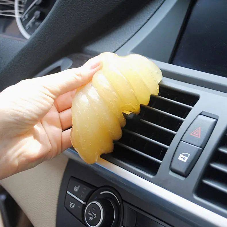 Cleaning Tool Car Cleaner Glue Panel Air Vent Outlet Dashboard Laptop Home Mud Remover Gap Dust Dirt Soft