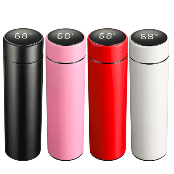 Newest Hot Sale 18 8 Stainless Steel Shimizu LED Vacuum Flask With Temperature Display