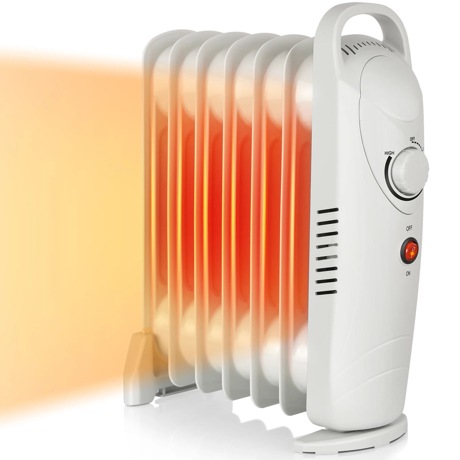 KONWIN White Oil Heater Electric Portable Oil Filled Radiator Heater for Home