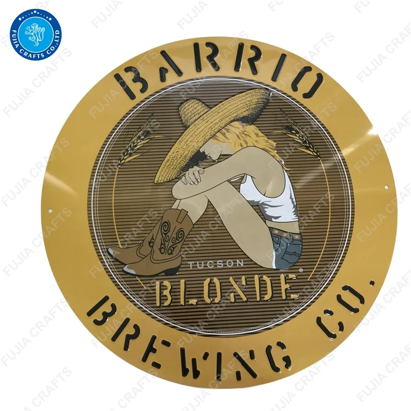 Customized  shaped Tin Plaque  Metal Craft  Home  Warehouse sign