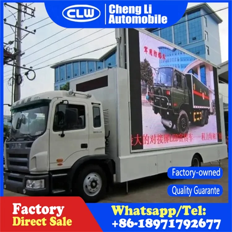 Outdoor Mobile Led Stage Display Truck Advertising Truck With P4 Screen