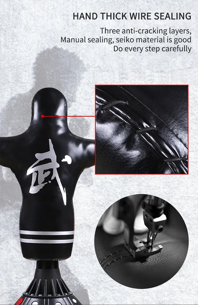 China supplier Boxing Equipment Free standing Heavy Punching bags body shape Boxing Target Bag punching dummy