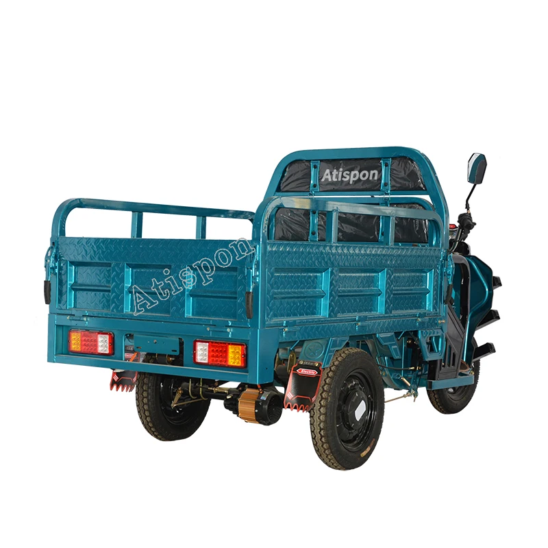 Atispon Cheap e-Trikes 3 Wheel Electric Trike Motorcycle Trimoto Vehicles Rickshaw With Canopy Adult
