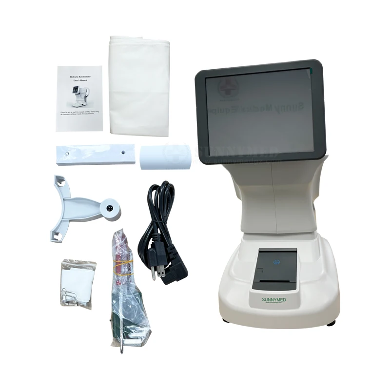 SY-V089 Keratometer For Optical Shop Optical Design Optical Equipments Electric Lifting Forehead Portable Auto Refractometer