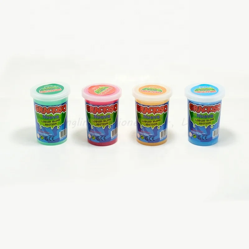 2021 New Arrival 4 Colors Jelly Play Dough Slime Kids Funny DIY Jelly Slime galaxy Charm Luminous Slime Toys Kit