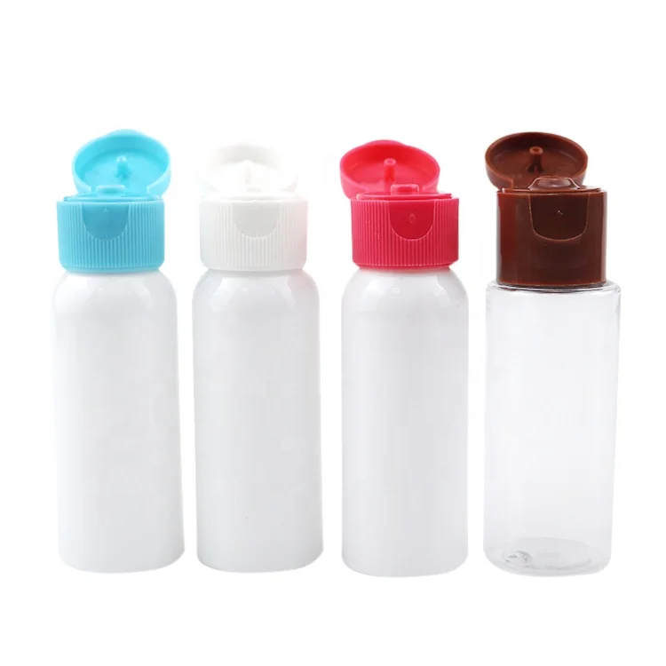 small cosmetic tube hair oil lotion bottles wholesale 30ml ketchup clear black pet shampoo plastic squeeze bottle with flip top