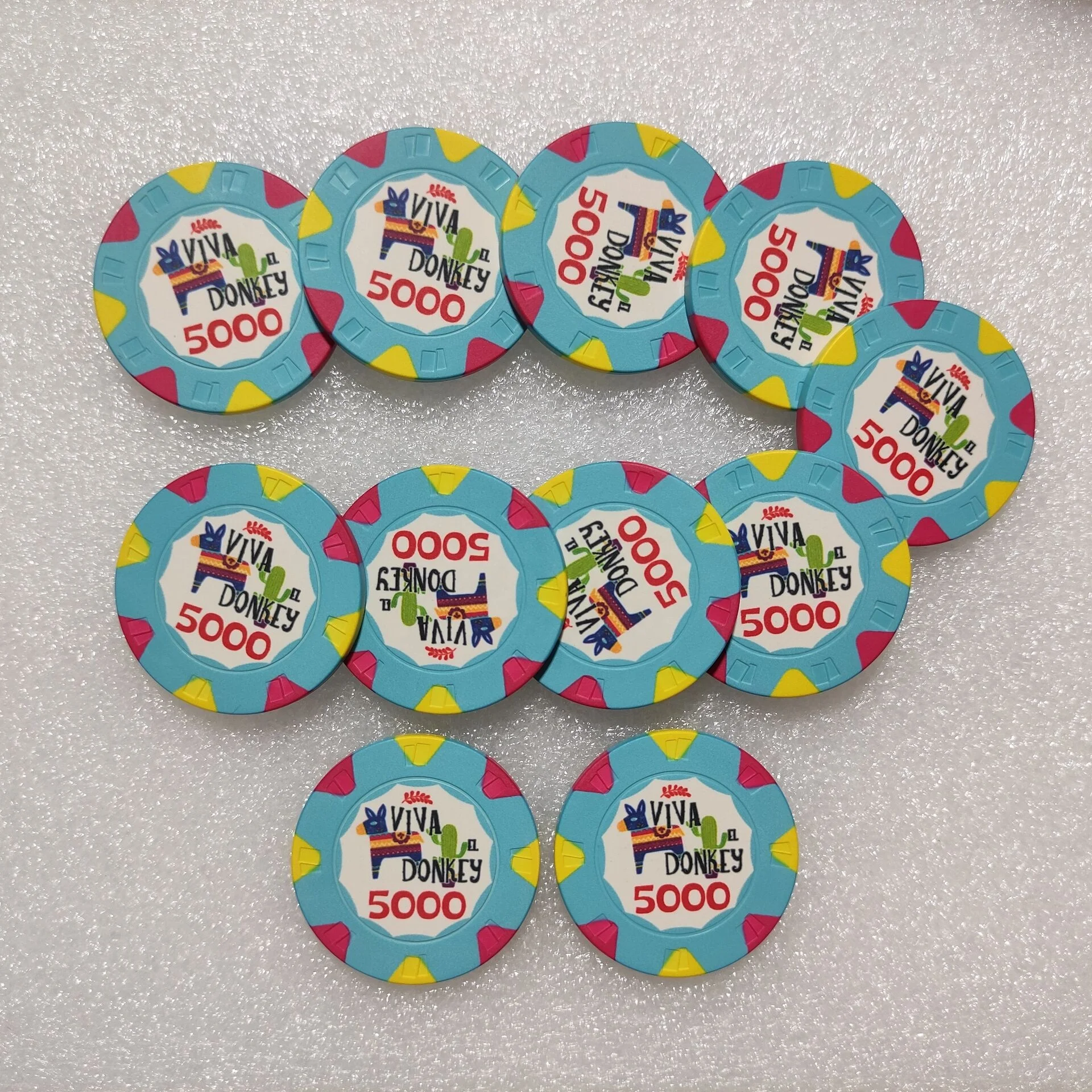Chenglin  custom casino chip 10g EPT Ceramic poker chip with your logo