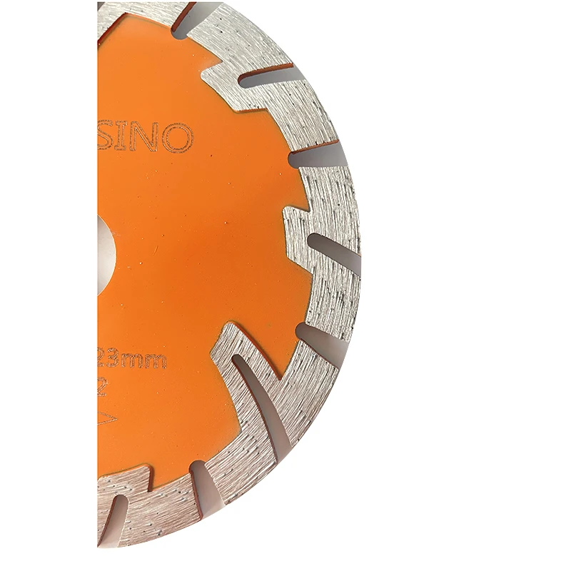 Royal Sino105mm Sintered Sheet Diamond Saw Blade For Dry Cutting Granite Stone With Square Tooth Protection Teeth Belt