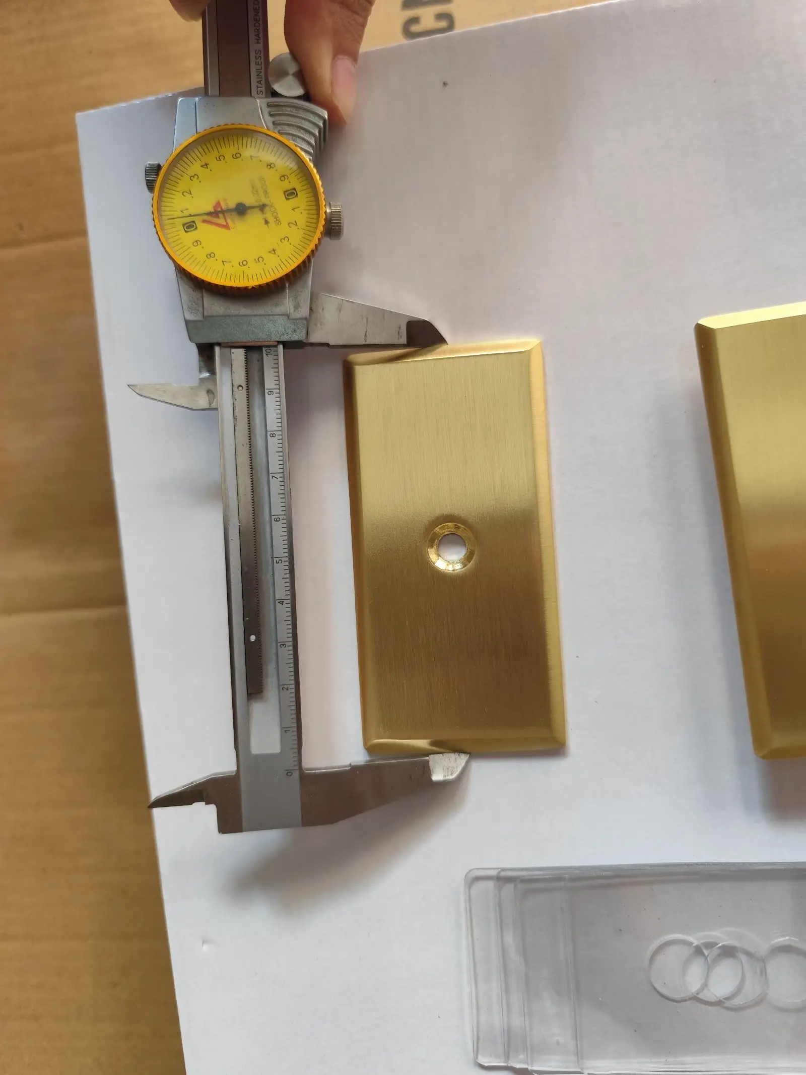 304 Stainless Steel Square Frameless Glass Clamp Connector Shelf Brackets Fit for 5/16 to 1/2 (8 to 12 mm) Glass