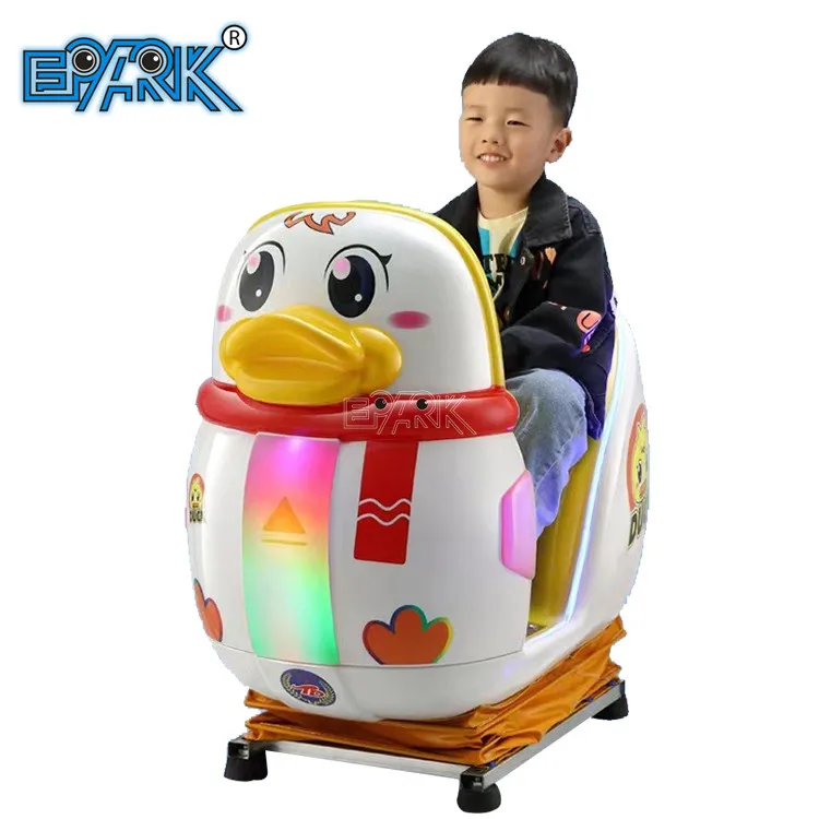 Amusement Park Coin Operated Little Yellow Duck Ride On Swing Car Game Machine For Sale