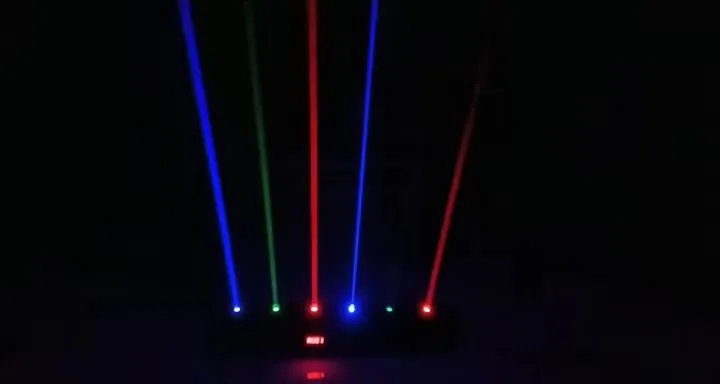 HR 6 eyes 3 color  500mw moving head laser light rgb dj laser linear beam bar stage lighting