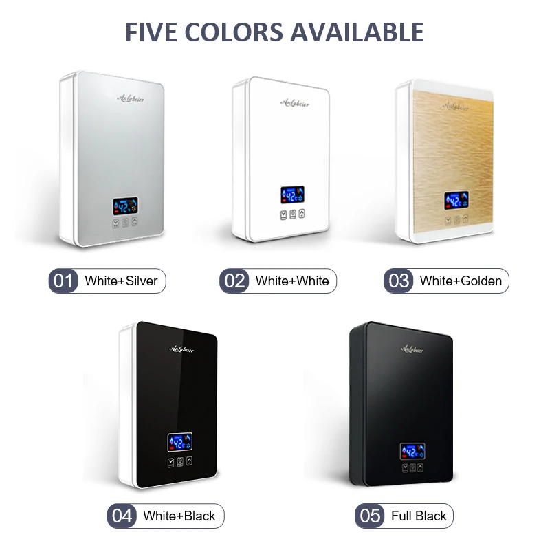 new design home 220v CE small bath kitchen hot shower tankless instant electric water heater brand