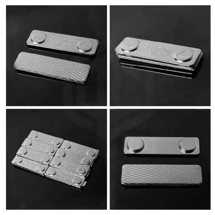 Magnetic Button Name Tag Badge Clip for PVC Nurse Doctor Meeting Badge Card Holder Pin Clip Name Badge Holder