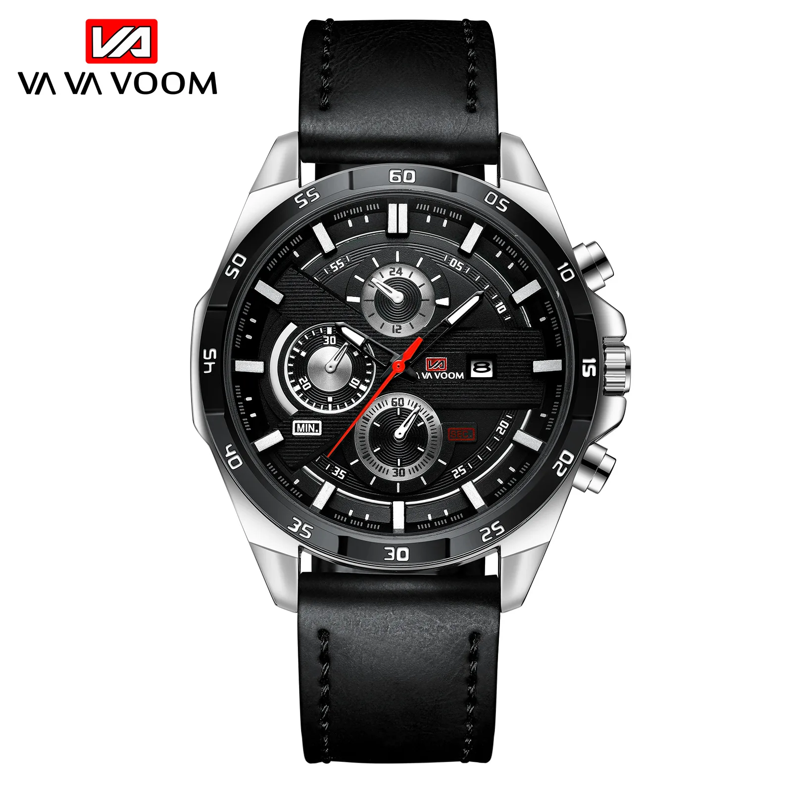 
New Men Watches Calendar Leather Strap Quartz Watch Waterproof Casual Business Wrist Watch for Men 2020 