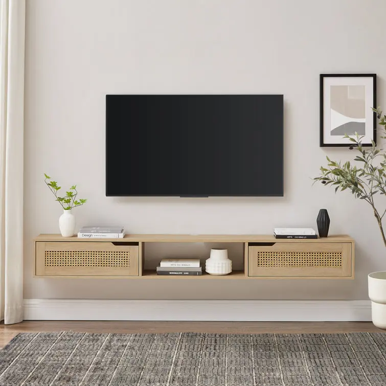 modern living room furniture may rattan tv stands cabinet unit tv console  media cabinet with storage drawer