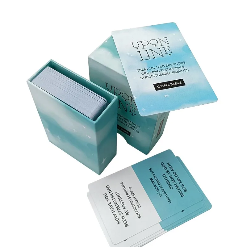 Manufacturer Eco-Friendly Material Creating Conversations Growing Testimonies Strengthening Families Custom Quiz Card Game