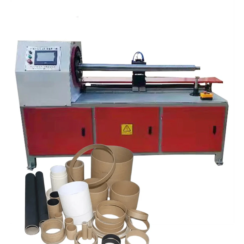 Factory price sales high-quality Fully Automatic Drinks Spiral Paper Packing Bottle Tube Core Glue Making Machine With Cutting