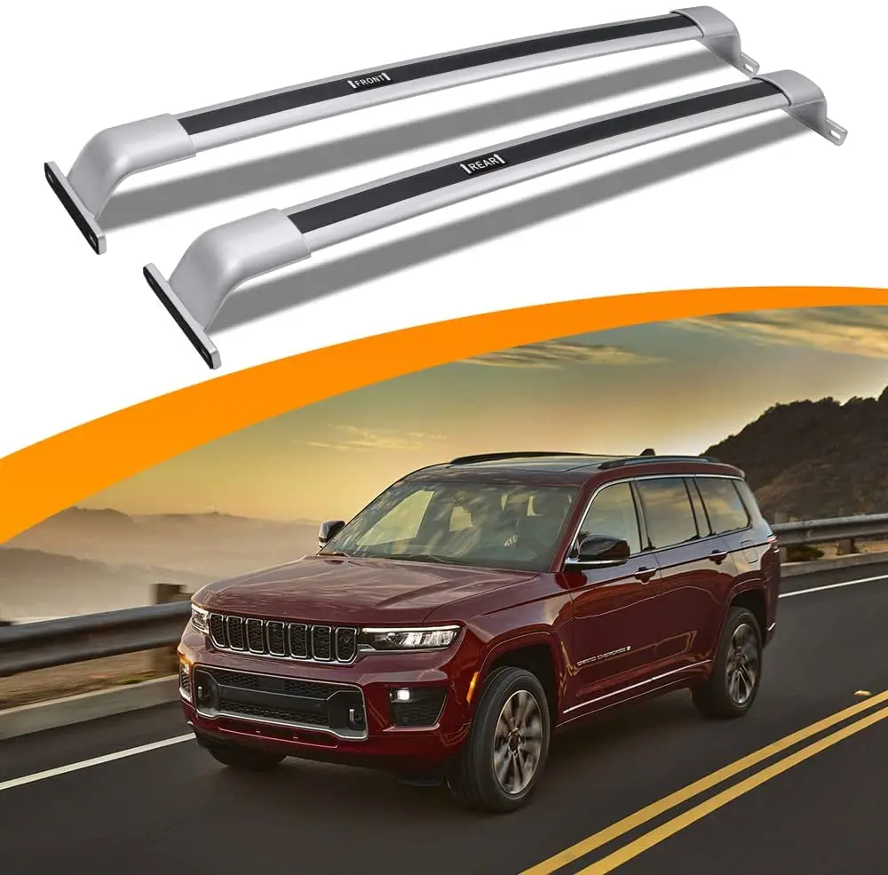 LE-STAR 4X4 FOR  Rooftop Cargo Accessories Roof Rack Rails Cross Bar fit for Jeep Grand Cherokee L 2021 2022