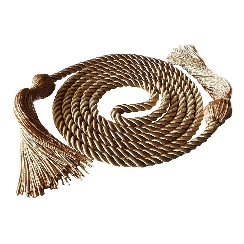 
Factory directly Wholesale solid color college graduation honor cords 