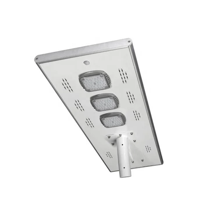 New Design Road Streetlight All in One Led Solar Street Light Ip66 Waterproof Die Cast Aluminum
