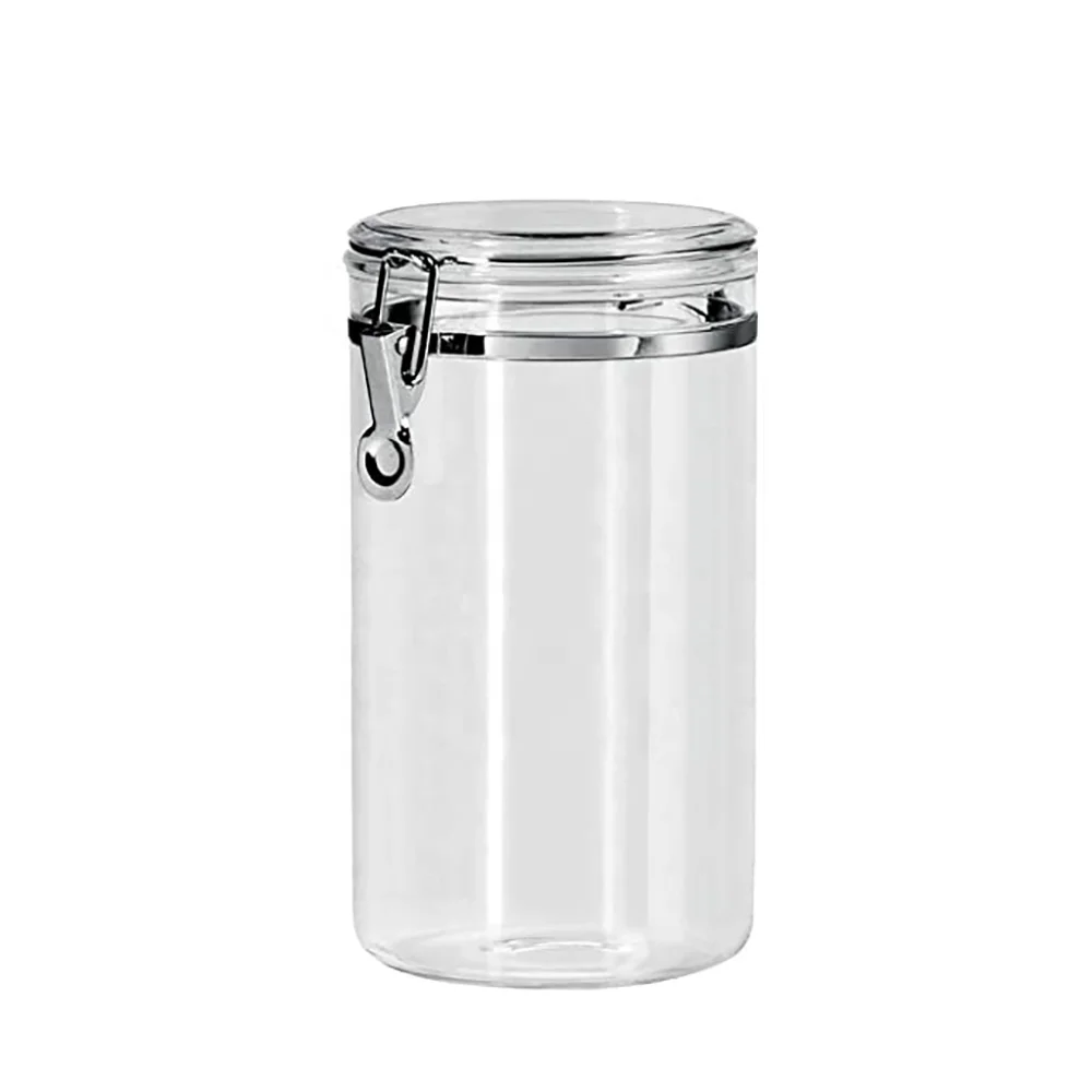 
Taiwan BPA free Plastic Acrylic Round Air tighted Canister 