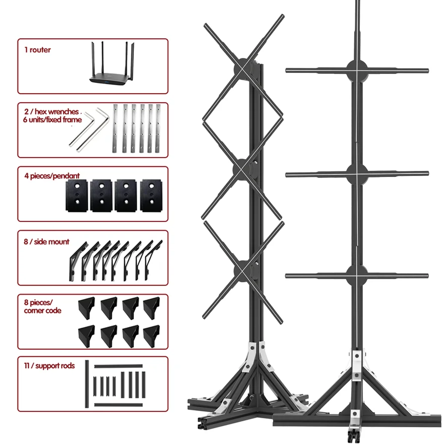 Wholesale 42Cm 65Cm 72Cm 100Cm 3D Hologram Display Led Fan 3D Hologram Projector Hologram 3D Led Fan