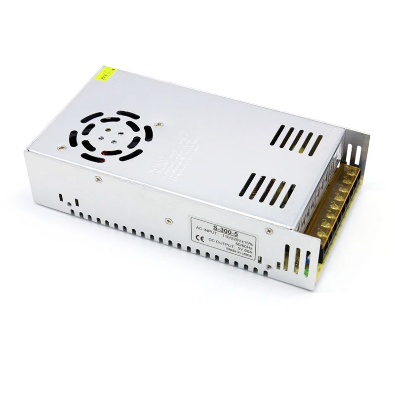 LED Power Supply 70A 350W 110V / 220V AC to DC 5V  Universal Transformer Switching Driver Converter 5V Power Adapter for WS2