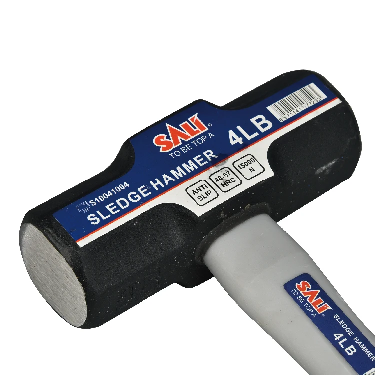 SALI Heavy Duty Plastic Handle Sledge Hammer Forged Steel Octagon Hammer Square Head Big Masonry Hammer 2LB 3LB 4LB