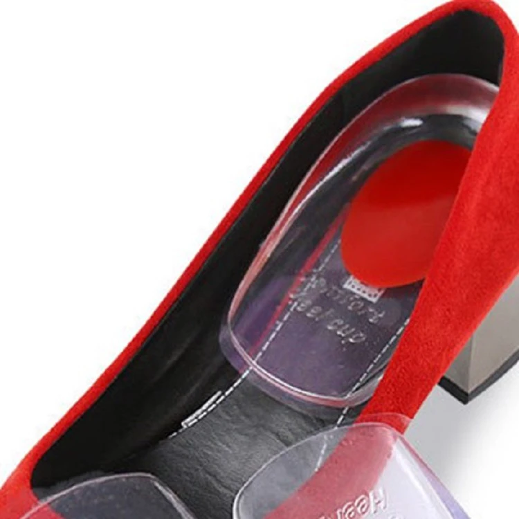 Gel Heel Lifts Height Increase Insoles Shoe Inserts Pads Raise silicone heel cups