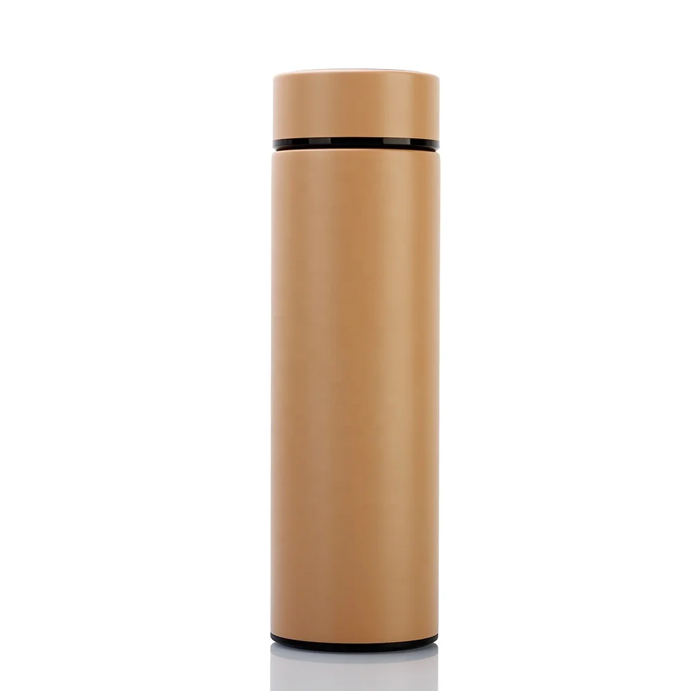 arabic style double wall stainless steel water bottle with temperature display thermos flask manufacturing thermo bottle 500ml