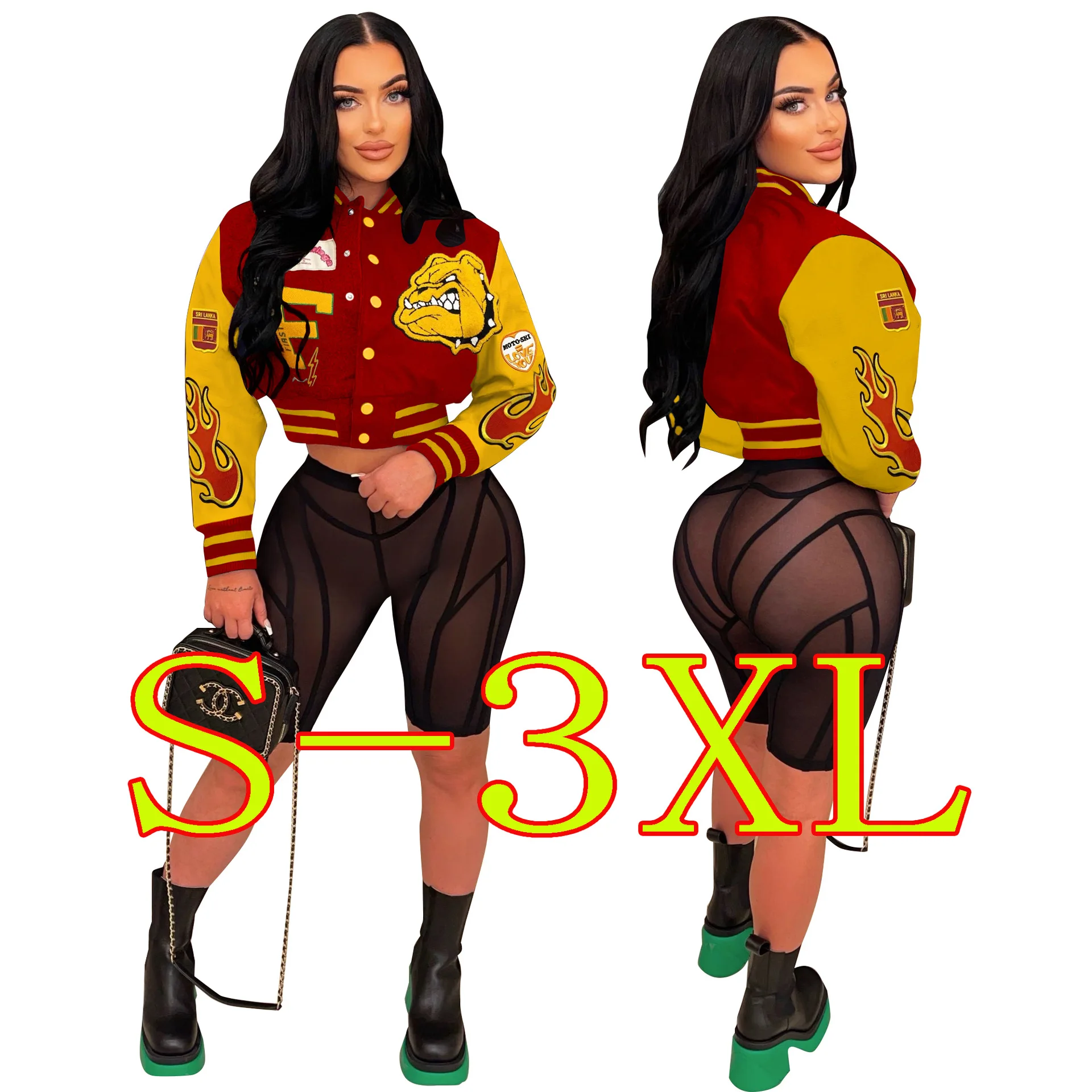 Women Winter Clothing 2022 Red Streetwear Manufacturers Vintage Letterman Jacket Bomber Coat Baseball Jacket Varsity Jackets