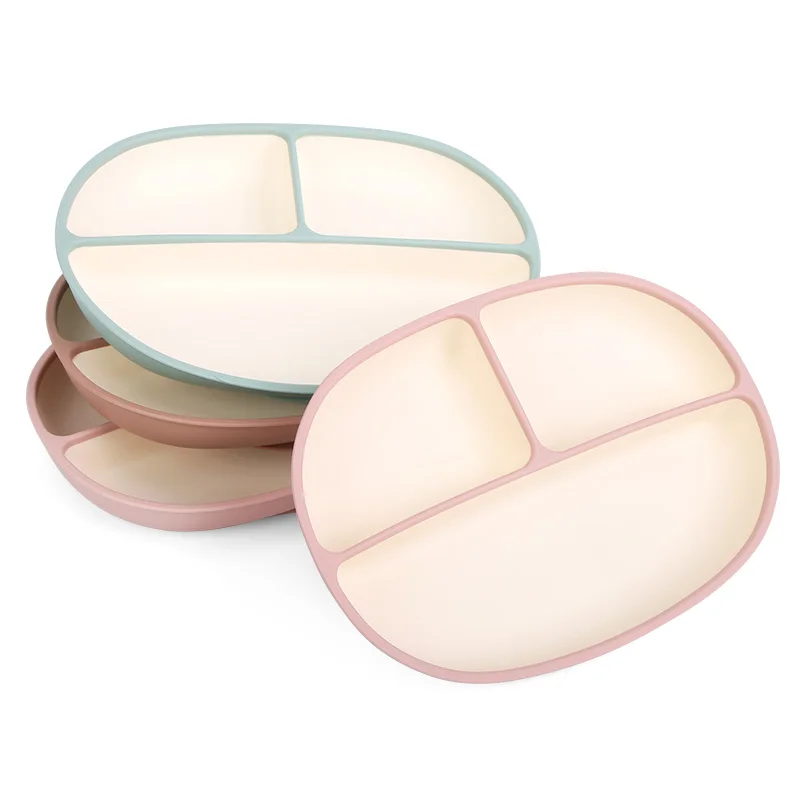 Customized Printed Tableware Kids Dining Dishes Plates Spoon Fork Bibs Baby Feeding Set