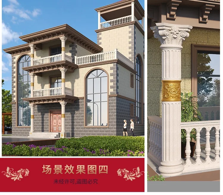 concrete Roman column pillar molds