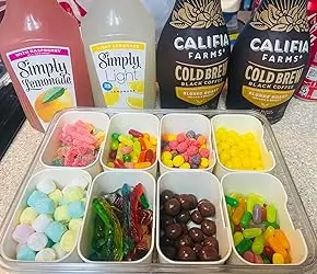Wholesale Hot Sale storages box plastic storage containers divided serving tray with tableware