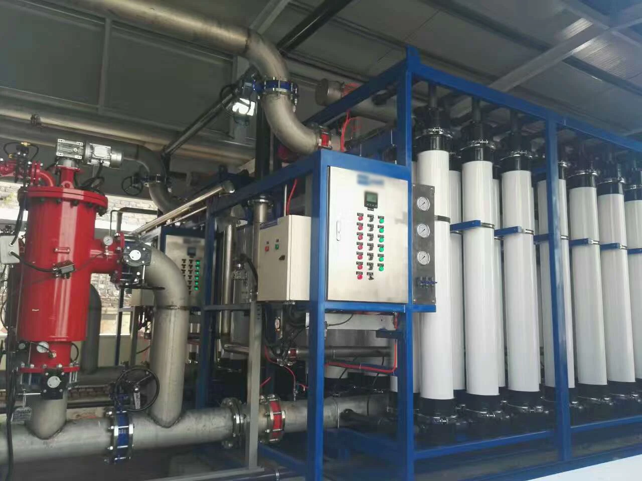 AIGER 600 SeriesStainless Steel 304/316 Automatic Self Cleaning Filter 100 Micron Sintered Mesh Filter For Pre-treatment System