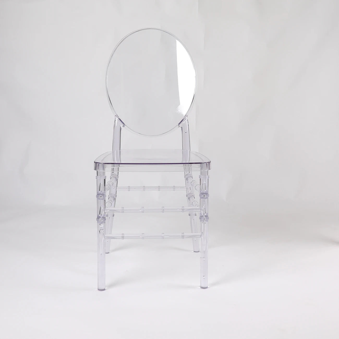 2024 trending sale Design Clear Acrylic Transparent Banquet Stacking Plastic O round chair