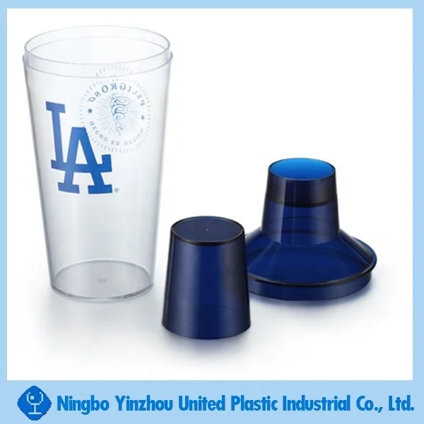  16oz plastic shaker for cocktail with
