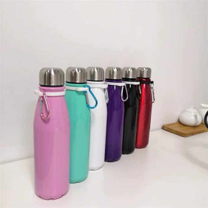 Aluminum Sublimation Blanks Sport Water Bottle 17 oz/500 ml Insulated Water Bottle Single Wall Vacuum Sports Water Bottle PBA Fr