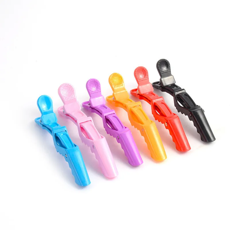 Индивидуальный логотип цвета пластиковая стрижка Аллигатор зажимы салон крокодил заколка для волос